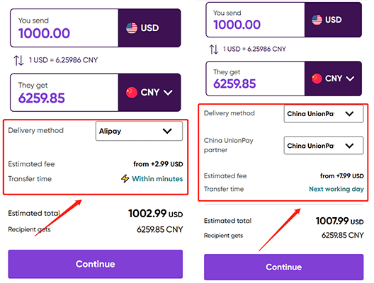 worldRemit transfer fee